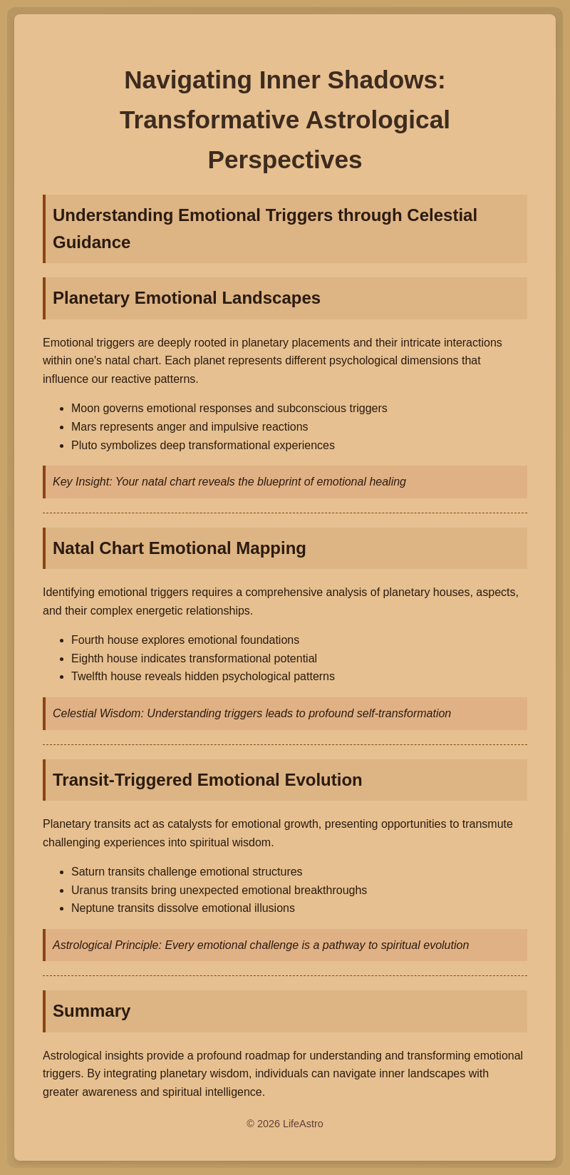 Astrological Self-Mastery